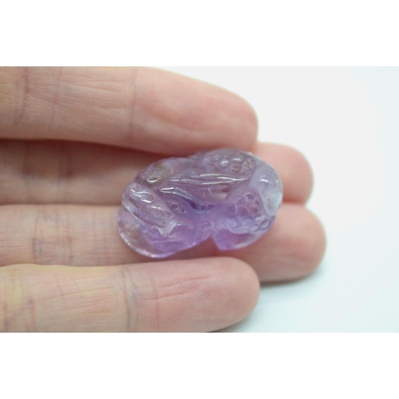 貔貅 ヒキュウ アメジスト 紫水晶 パワーストーン 天然石パーツ