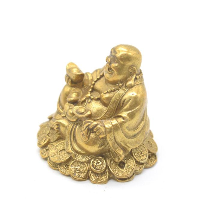 布袋様 置物 笑佛 笑い仏 座り 銅製 6cm : 横浜中華街龍 - 通販
