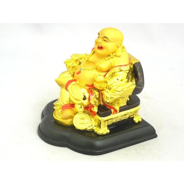 笑佛様 布袋 笑い仏 笑仏 樹脂製置物 財運 富の象徴 : 横浜中華街龍
