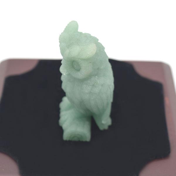 梟 フクロウの置物 アベンチュリン 6cm 天然石製 パワーストーン