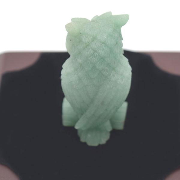 梟 フクロウの置物 アベンチュリン 6cm 天然石製 パワーストーン