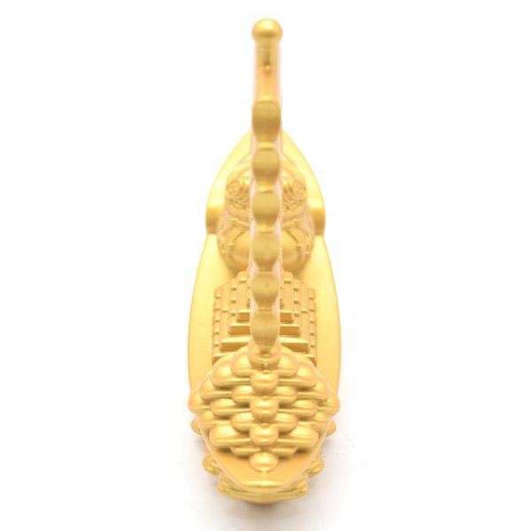 宝船 置物 金属製 7.5cm ツヤ消し仕様 金色塗装 招財進寶 : 横浜中華街