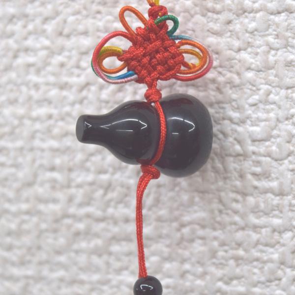 瓢箪 根付 オニキス 天然石製 ひょうたん 吊るし物雑貨 16cm |  | 03