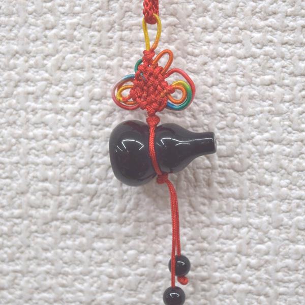 瓢箪 根付 オニキス 天然石製 ひょうたん 吊るし物雑貨 16cm |  | 04