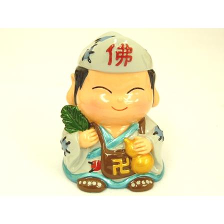 済公 さいこう アジアの神々 かわいい人形置物 中 7cm : 横浜中華街龍
