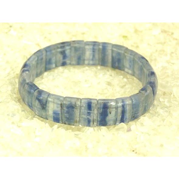 カイヤナイト 藍晶石 パワーストーン 天然石ブレスレット バングル