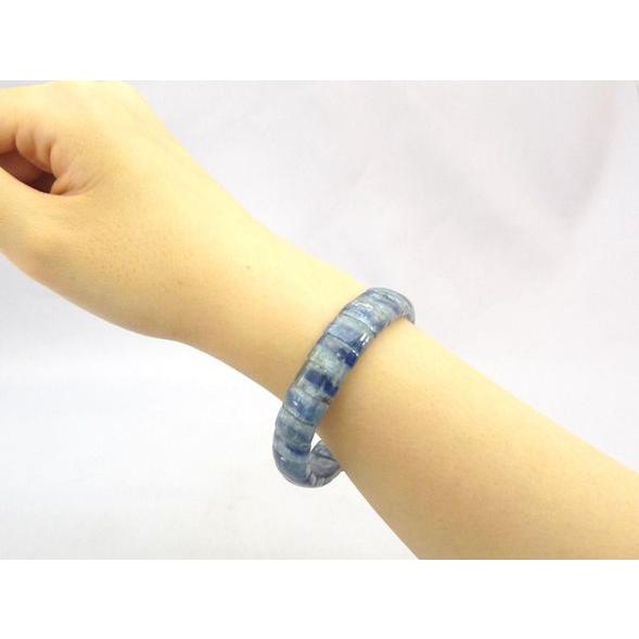 カイヤナイト 藍晶石 パワーストーン 天然石ブレスレット バングル