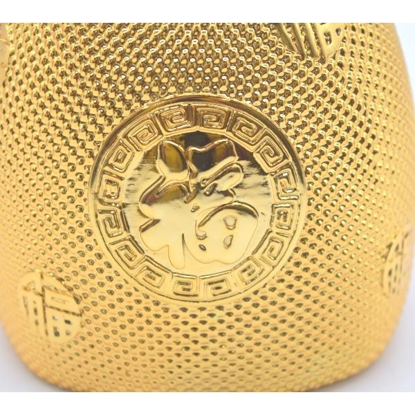 金袋 きんちゃく袋 貯金箱 樹脂製置物 招財進宝 福 金運 財運 金袋 きんちゃく袋 貯金箱 樹脂製置物 招財進宝 福 金運 財運