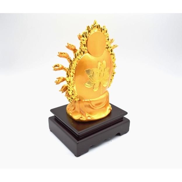 四季ガーデン千手観音　置物台座付き 千手観音 仏像 銅製置物 台座付き 黄金色 大 : 横浜中華街龍