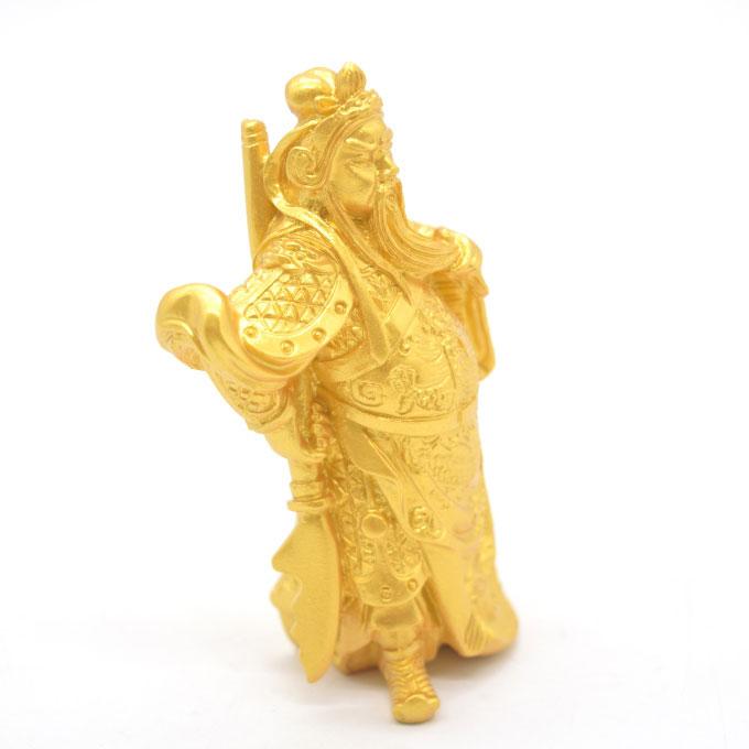関羽 樹脂製置物 金色 10cm 商売の神様 : 横浜中華街龍 - 通販