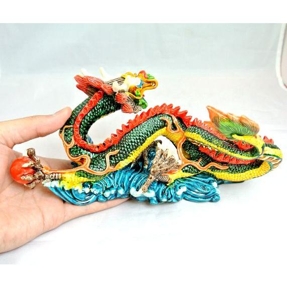 壺　置物　龍 nk09201.jpg