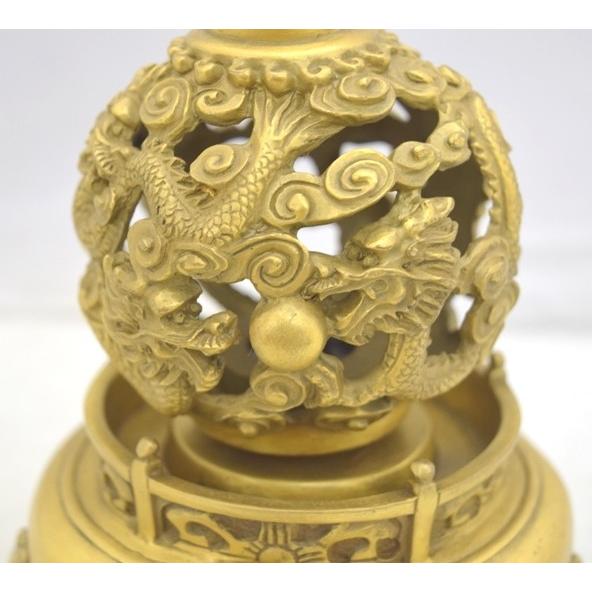 乾坤聚宝盆 銅器 装飾品 工芸品 美術品 置物 乾坤照寶 銅製置物 龍 風水アイテム 運気好転 : 横浜中華街龍