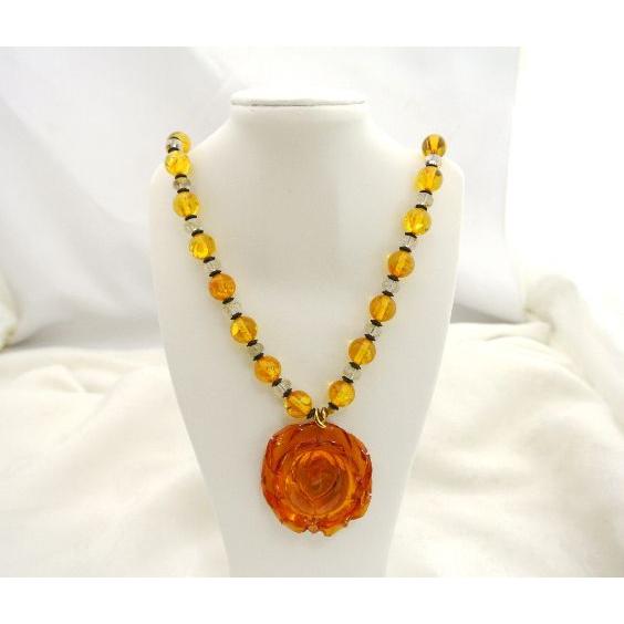 コハクネックレス 琥珀コハクネックレス