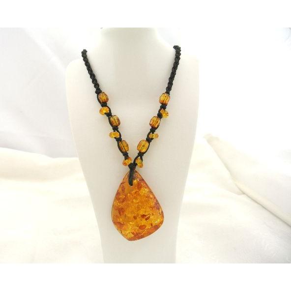 【専用】大粒琥珀コハク ネックレス ビンテージ 重さ約110cm 長さ約63cm 大粒 琥珀 コハク ネックレス ビンテージ 重さ約110cm 長さ約63cm