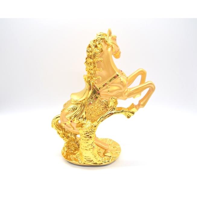 馬 午 樹脂製置物 金色 32cm うまくいく 十二支 :kurouma-3-02-gd:横浜
