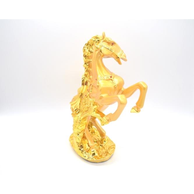 馬 午 樹脂製置物 金色 32cm うまくいく 十二支 :kurouma-3-02-gd:横浜