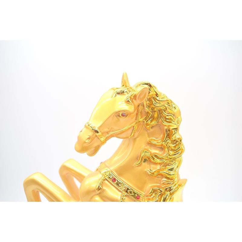 馬 午 樹脂製置物 金色 32cm うまくいく 十二支 :kurouma-3-02-gd:横浜
