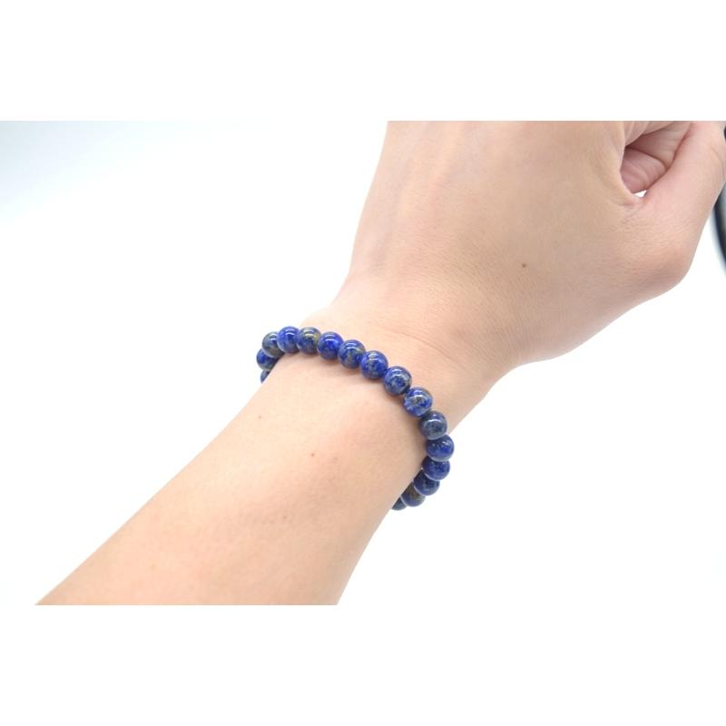 ラピスラズリ 瑠璃 天然石 パワーストーン ブレスレット アクセサリー 8mm |  | 03
