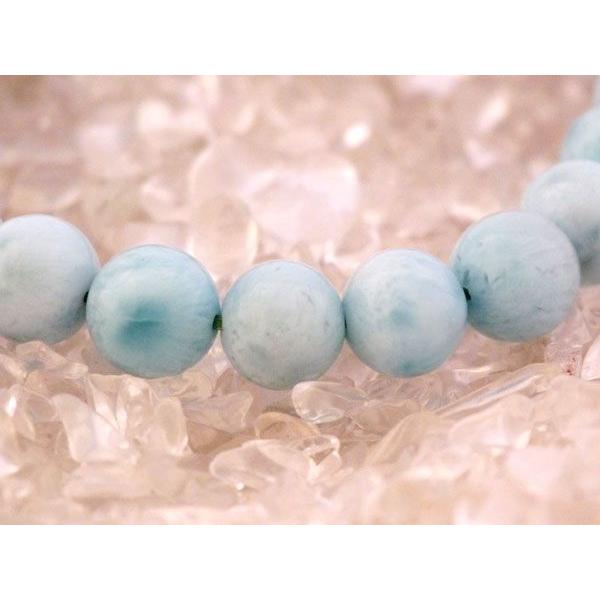ラリマー 曹灰針石 パワーストーン 天然石ブレスレット 8mm玉 |  | 01