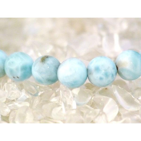 ラリマー 曹灰針石 パワーストーン 天然石ブレスレット 6mm玉 |  | 01