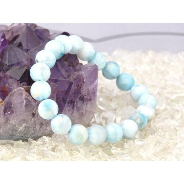 ラリマー 曹灰針石 パワーストーン 天然石ブレスレット 9mm玉 | 