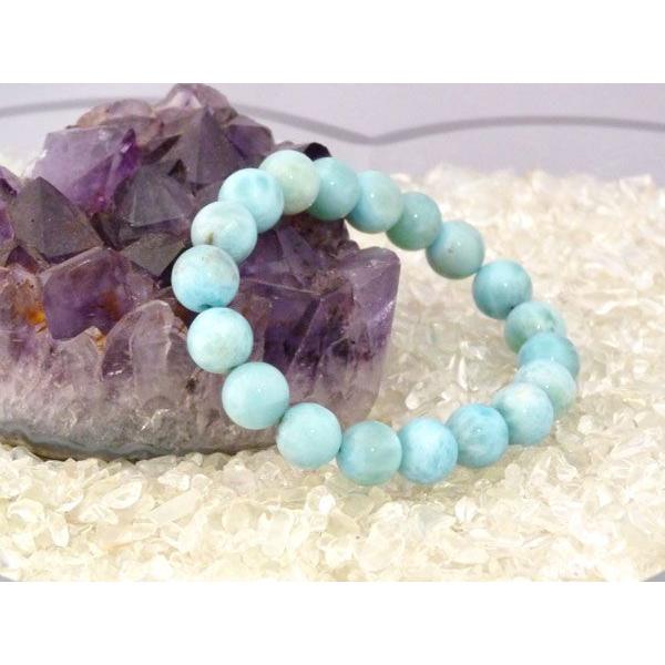 ラリマー 曹灰針石 パワーストーン 天然石ブレスレット 10mm玉 | 