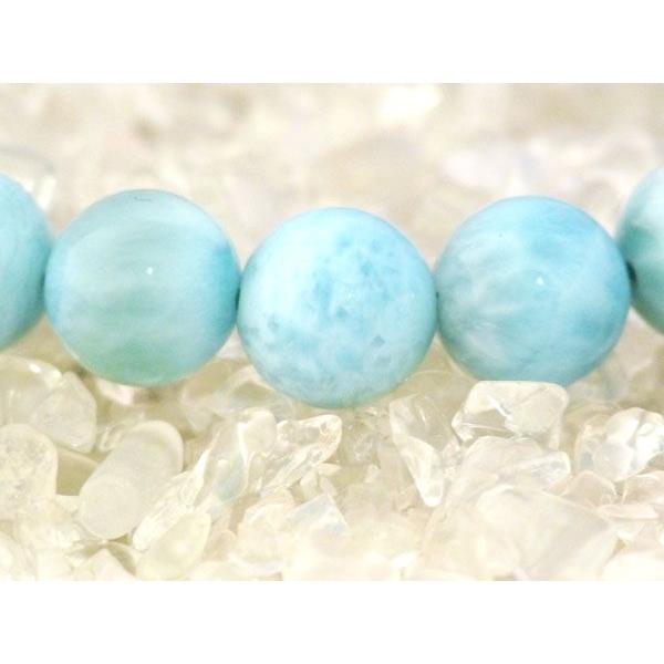 ラリマー 曹灰針石 パワーストーン 天然石ブレスレット 10mm玉 |  | 01