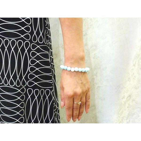 ラリマー 曹灰針石 パワーストーン 天然石ブレスレット 10mm玉 |  | 03