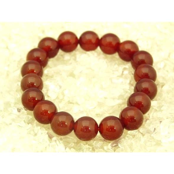 赤メノウ 瑪瑙 パワーストーン 天然石ブレスレット 10mm 人間関係の