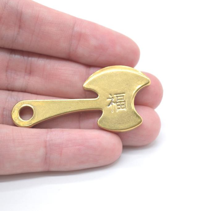 メール便OK】 福斧 オノ 銅製置物 ミニチュアサイズ 5cm 魔除け 招福