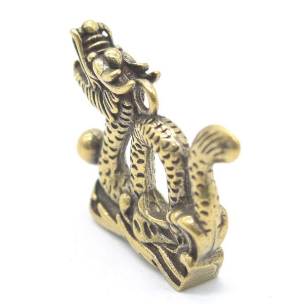 【メール便OK】 辰 龍の置物 ミニチュア 2.5cm 横長型 パーツアレンジ可能  金属製置物 四神 竜 |  | 01