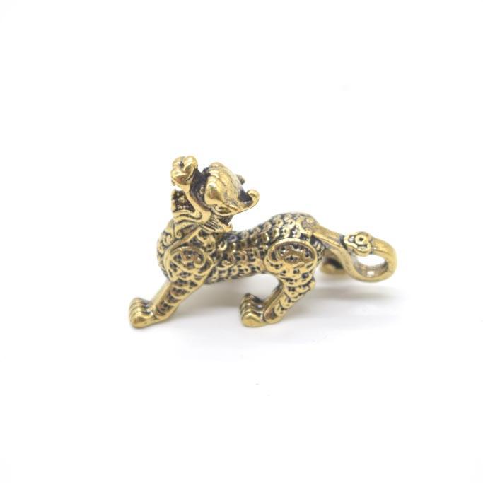 メール便OK】 ヤアズ 睚眦 辟邪獣 ミニチュア 銅製置物 4cm メール便OK】 ヤアズ 睚眦 辟邪獣 ミニチュア 銅製置物 4cm
