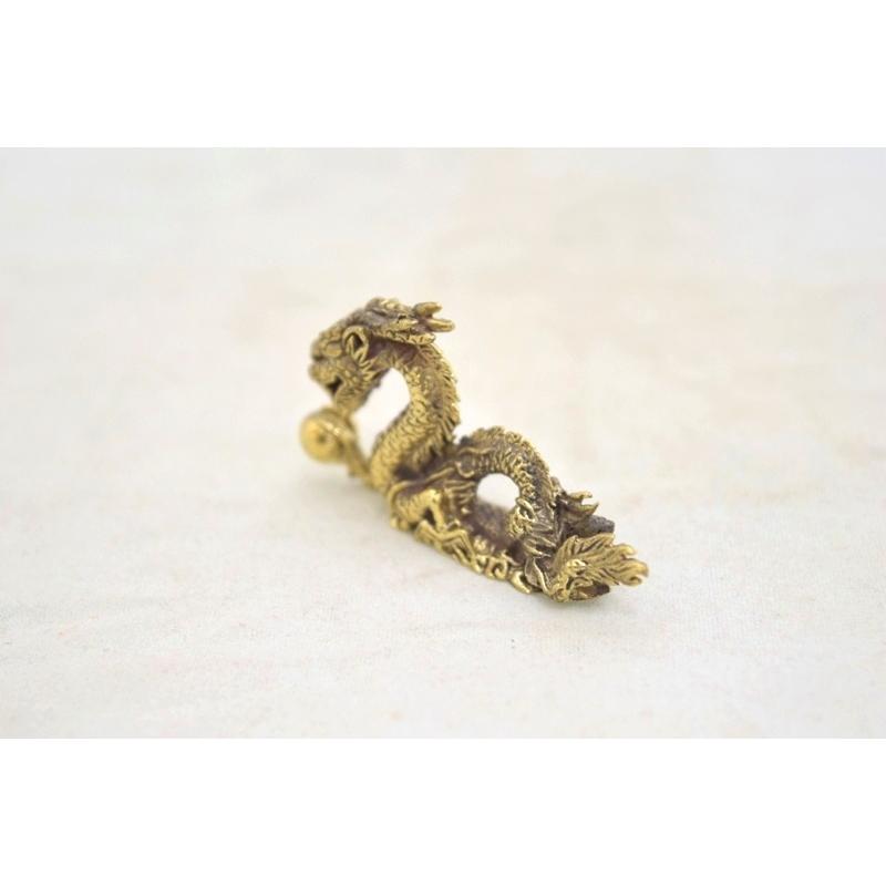 【メール便OK】 龍 ドラゴン ミニチュア 銅製置物 四神 東 守護神 |  | 01