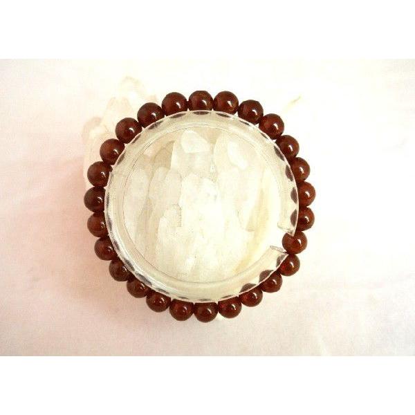 オレンジガーネット 柘榴石 7mm パワーストーン 天然石ブレスレット 努力が実る 目標達成 | 