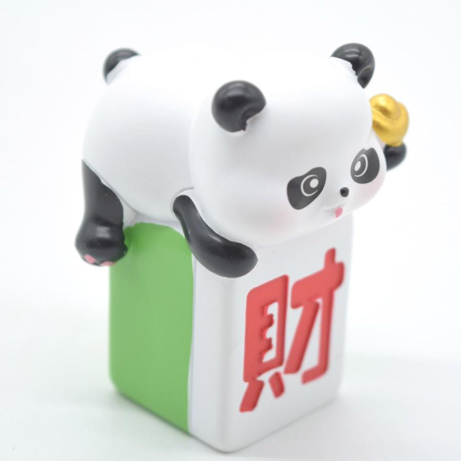 パンダグッズ 熊猫 置物 樹脂製 財 麻雀牌 6cm : 横浜中華街龍 - 通販