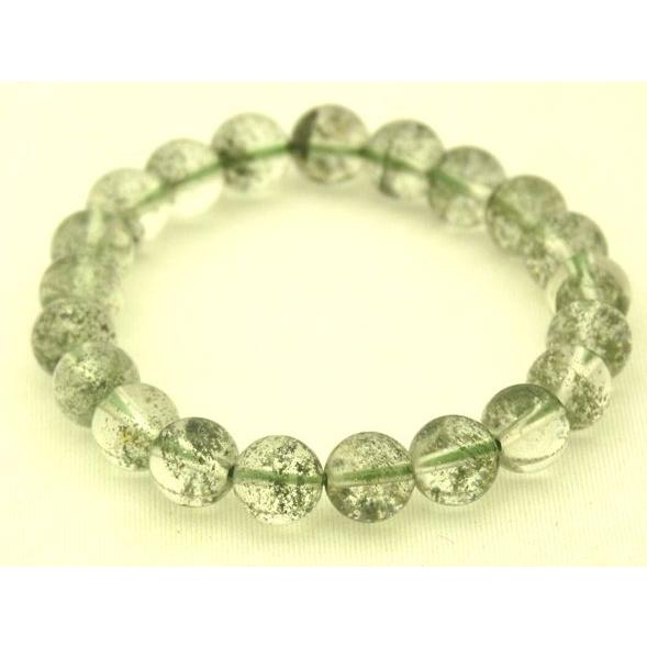 【順調にお金が入ってくる】グリーンファントム（緑幽霊）パワーストーンブレスレット　9mm　◆一点もの◆ |  | 01