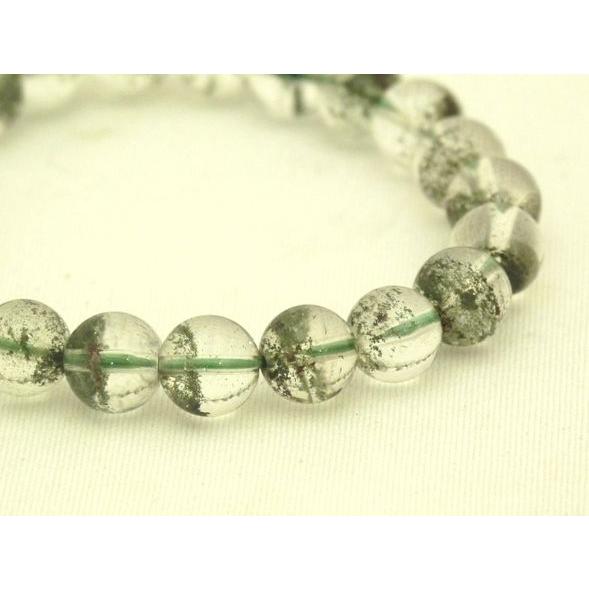 【順調にお金が入ってくる】グリーンファントム（緑幽霊）パワーストーンブレスレット　8.5mm　◆一点もの◆ |  | 02