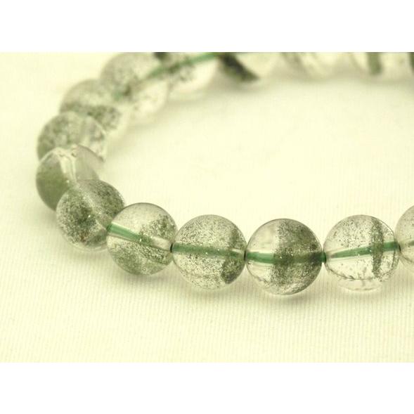 【順調にお金が入ってくる】グリーンファントム（緑幽霊）パワーストーンブレスレット　9.5mm　◆一点もの◆ |  | 02