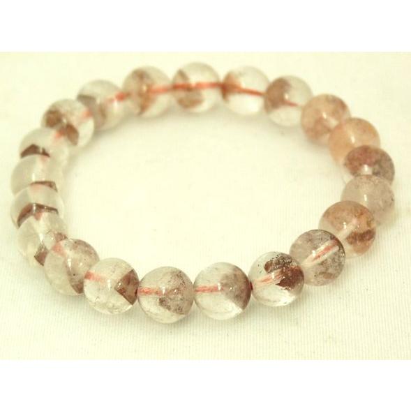 【希少な天然石】レッドファントム（赤幽霊）パワーストーンブレスレット【9.5mm玉】　◆一点もの◆ |  | 01