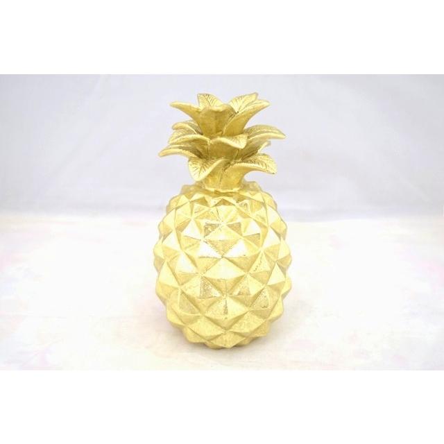 パイン パイナップル 鳳梨  樹脂製置物 金色 繁栄 |  | 01