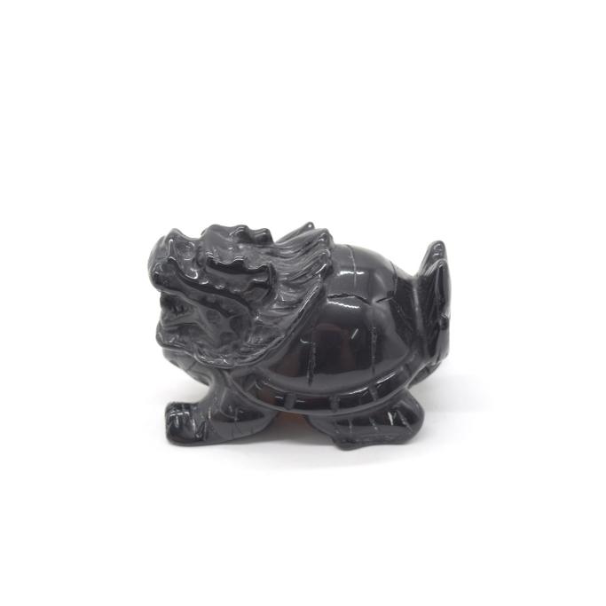 龍亀 ドラゴンタートル ロングイ オニキス 天然石製置物 5cm |  | 01