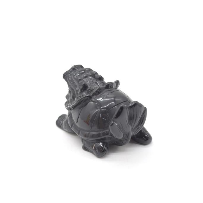 龍亀 ドラゴンタートル ロングイ オニキス 天然石製置物 5cm |  | 02