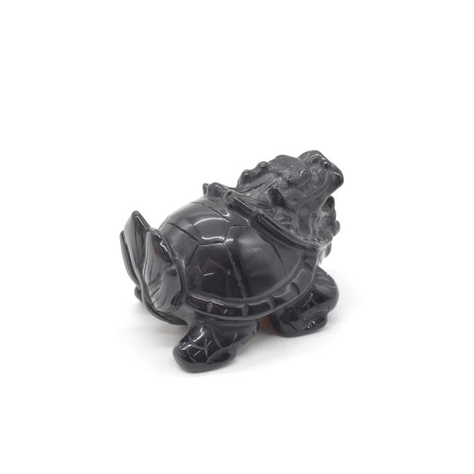 龍亀 ドラゴンタートル ロングイ オニキス 天然石製置物 5cm |  | 03