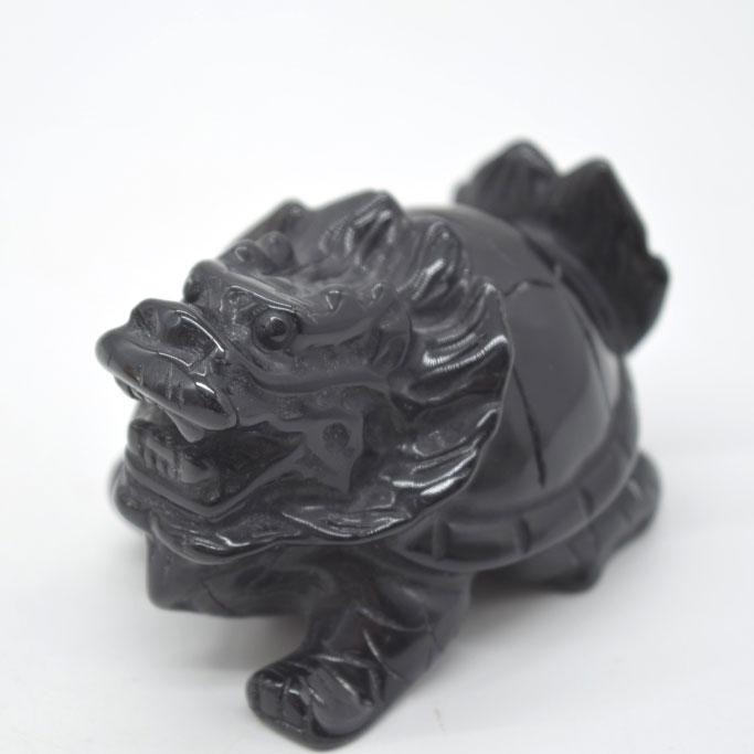 龍亀 ドラゴンタートル ロングイ オニキス 天然石製置物 5cm |  | 07
