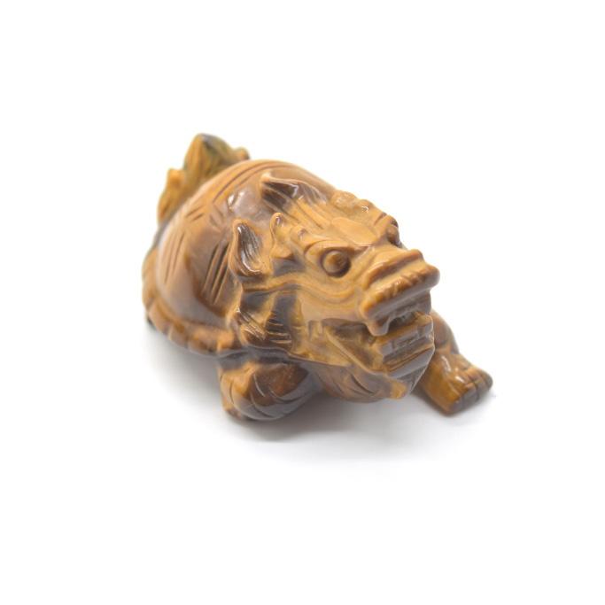 関羽 カンウ 虎目石 タイガーアイ 置物 ビジネスの神様 【公式通販】