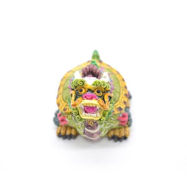 龍亀 ドラゴンタートル ロングイ カラフル 樹脂製置物 彩色済み 5cm