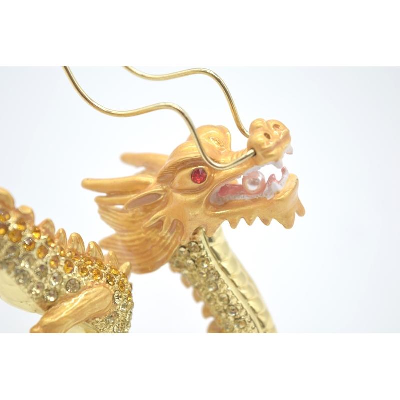 辰 龍の置物 七宝焼き 金色 12cm 五本爪 玄関 風水インテリア 竜 |  | 08