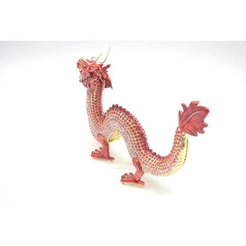 時代物 七宝皿 七宝焼 龍 縁起物 絵皿 置物 龍の飾り皿 辰年 縁起物