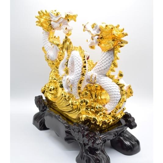 ささきようこ【干支】金の珠持ち龍／辰の置物（修復品） 注文割引 お