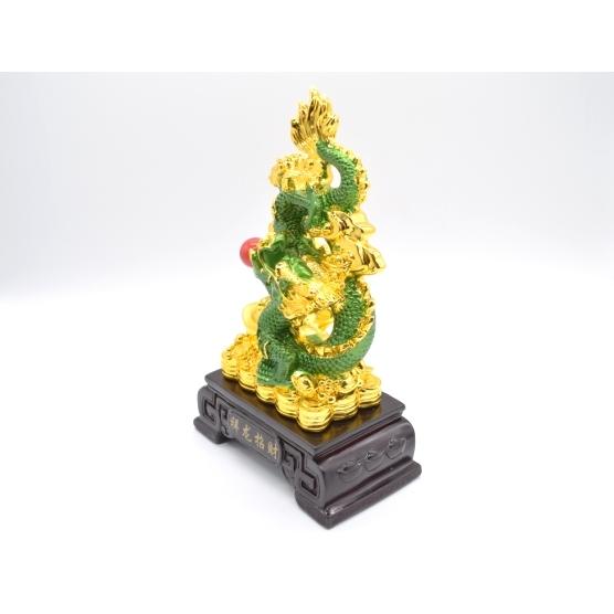 辰 龍の置物 8の字龍 銅製 40cm 8型 竜 如意棒 招財